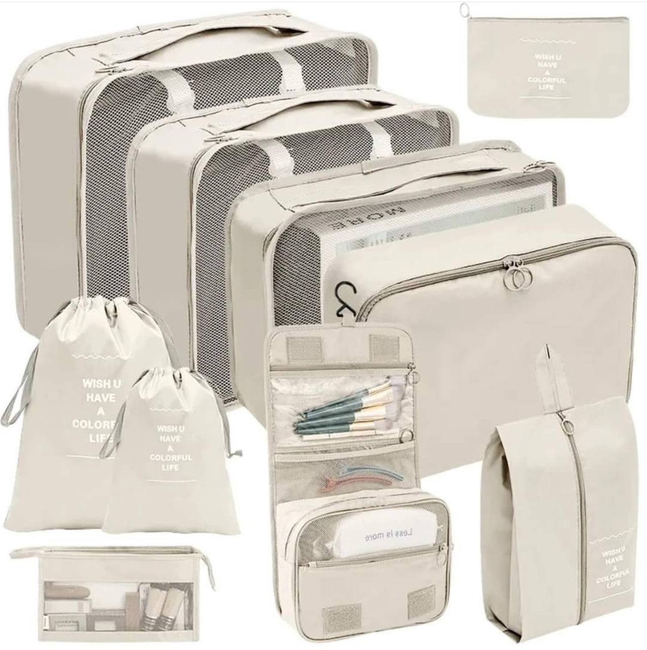 10pcs Luggage Travel Organizers For suitcase 