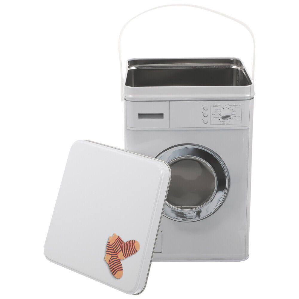 Washing machine themed powder/laundry detergent storage container - 