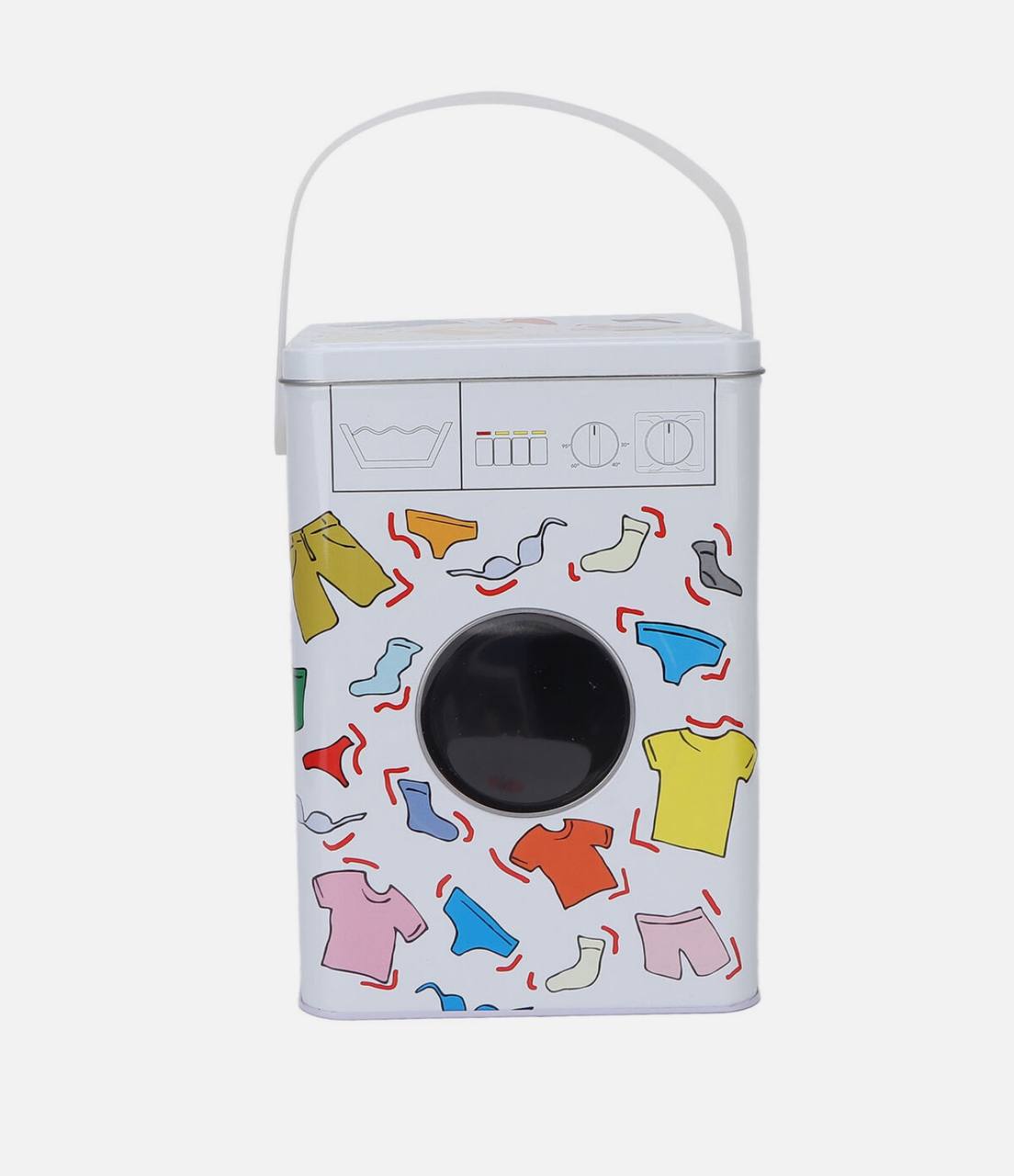Washing machine themed powder/laundry detergent storage container - 
