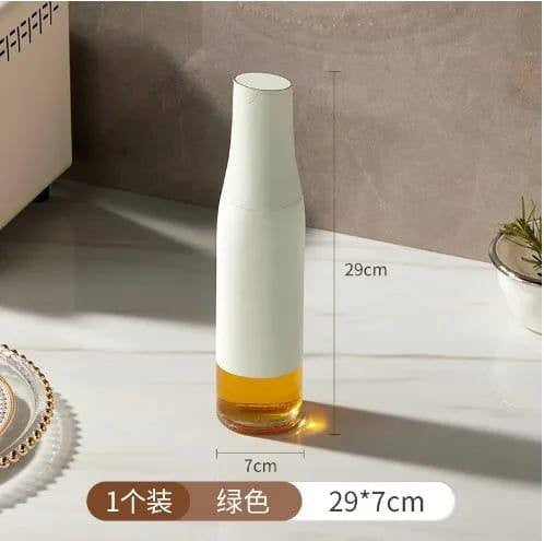 Glass Oil Bottle Automatic Opening And Closing Olive Oil Condiment container