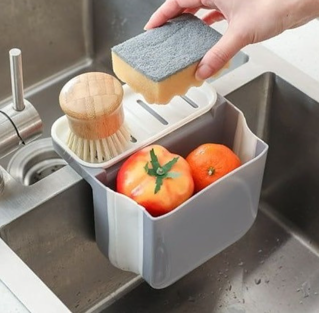 Extendable kitchen sink retractable drain basket