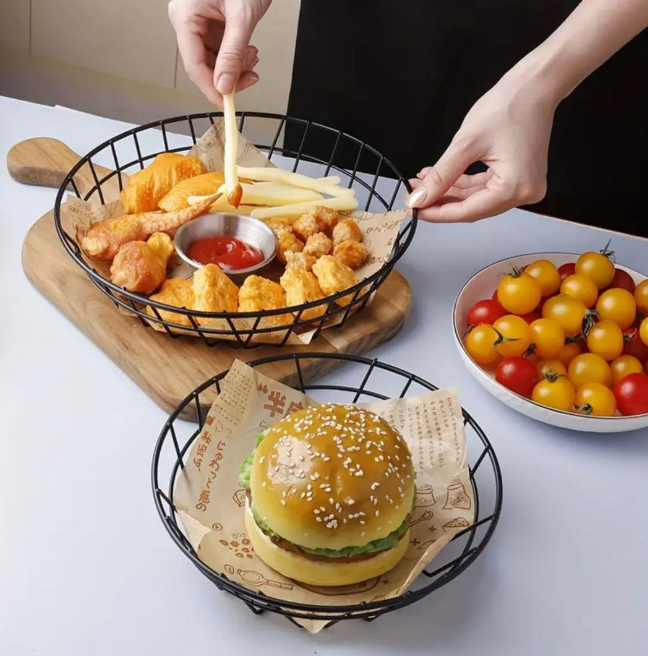 Fries Basket,french fries strainer/ holder for serving