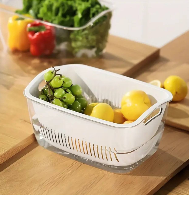 Double layer drain basket