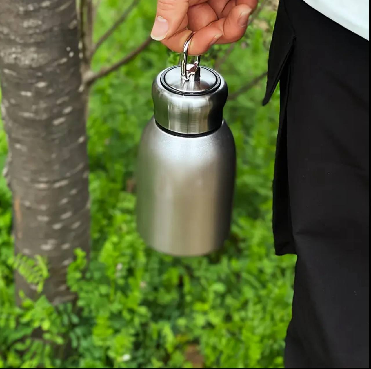 Cute 320ml Small Kids insulated leak proof thermal milk pot