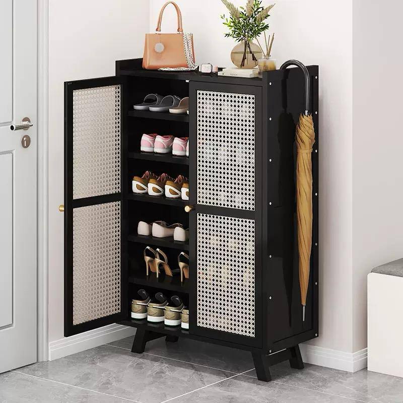 Wooden bamboo shoe rack / storage cabinet