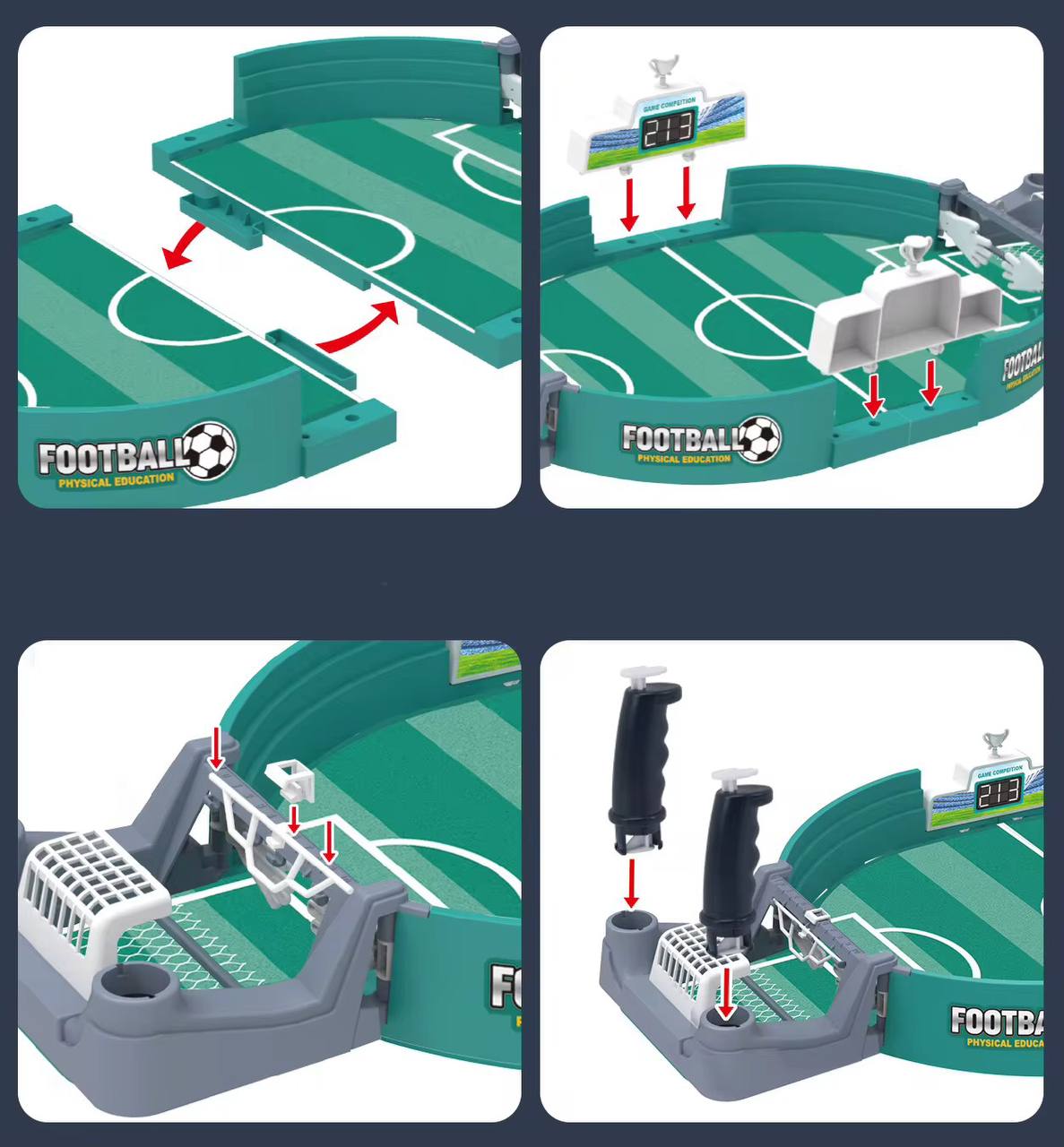 Mini Tabletop Soccer Game Kit Early Educational