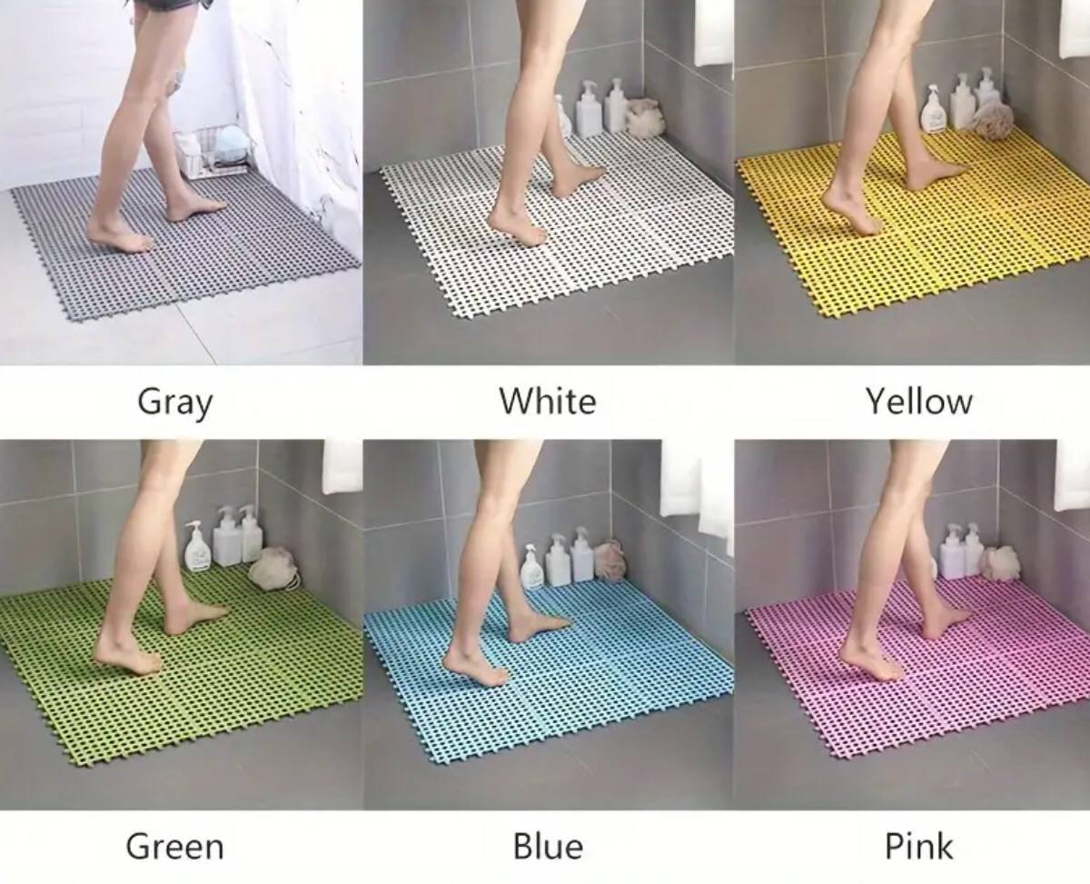 Waterproof antislip bathroom mat