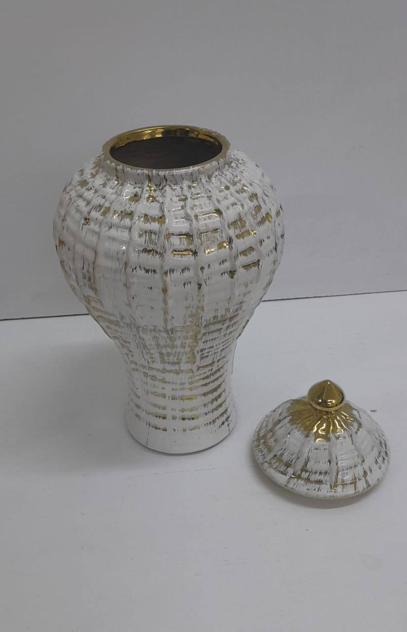 CERAMIC NORDIC ginger flower vase