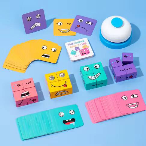 Intelligent wooden challenge / Face changing Rubic Cubes