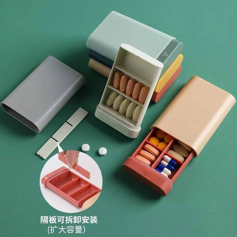 Nordic style pill (medicine) organiser.