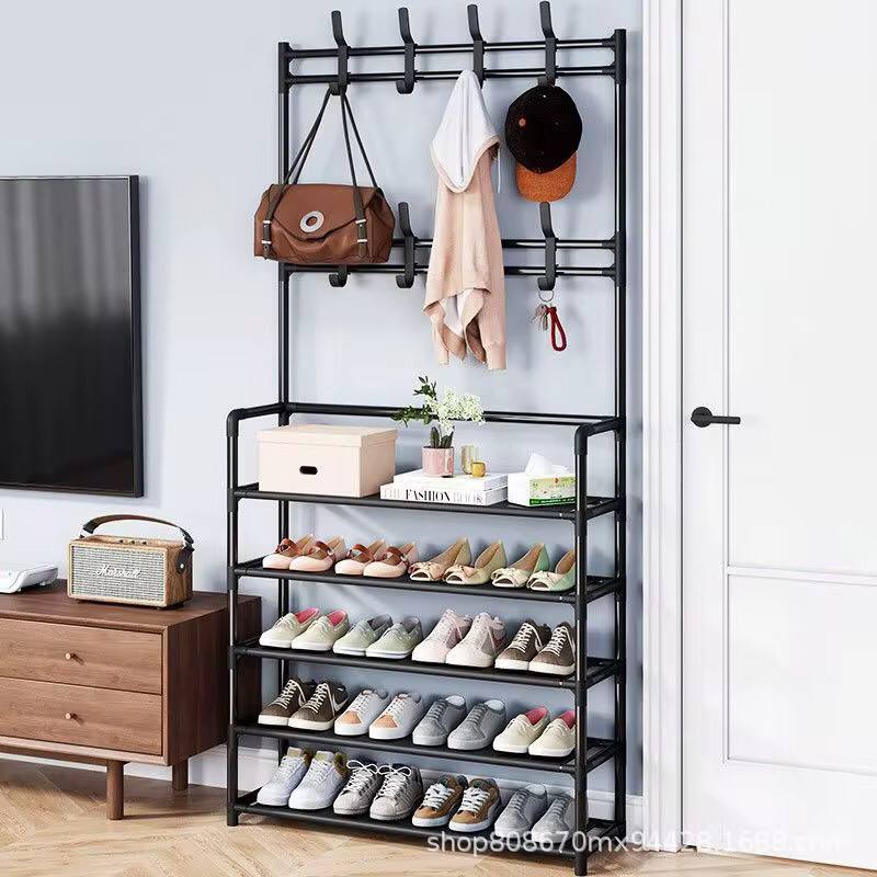 HIGH Strong metallic 5 layer
multipurpose SHOE RACK, CLOTH RACK ,BAG AND HUTS (ALL IN ONE)