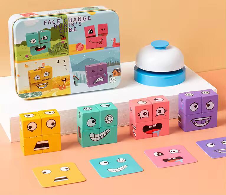 Intelligent wooden challenge / Face changing Rubic Cubes