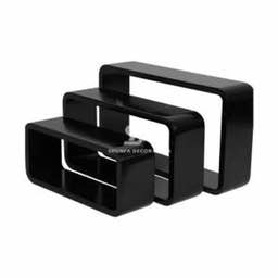 3Pcs Plastic Wood floating shelves