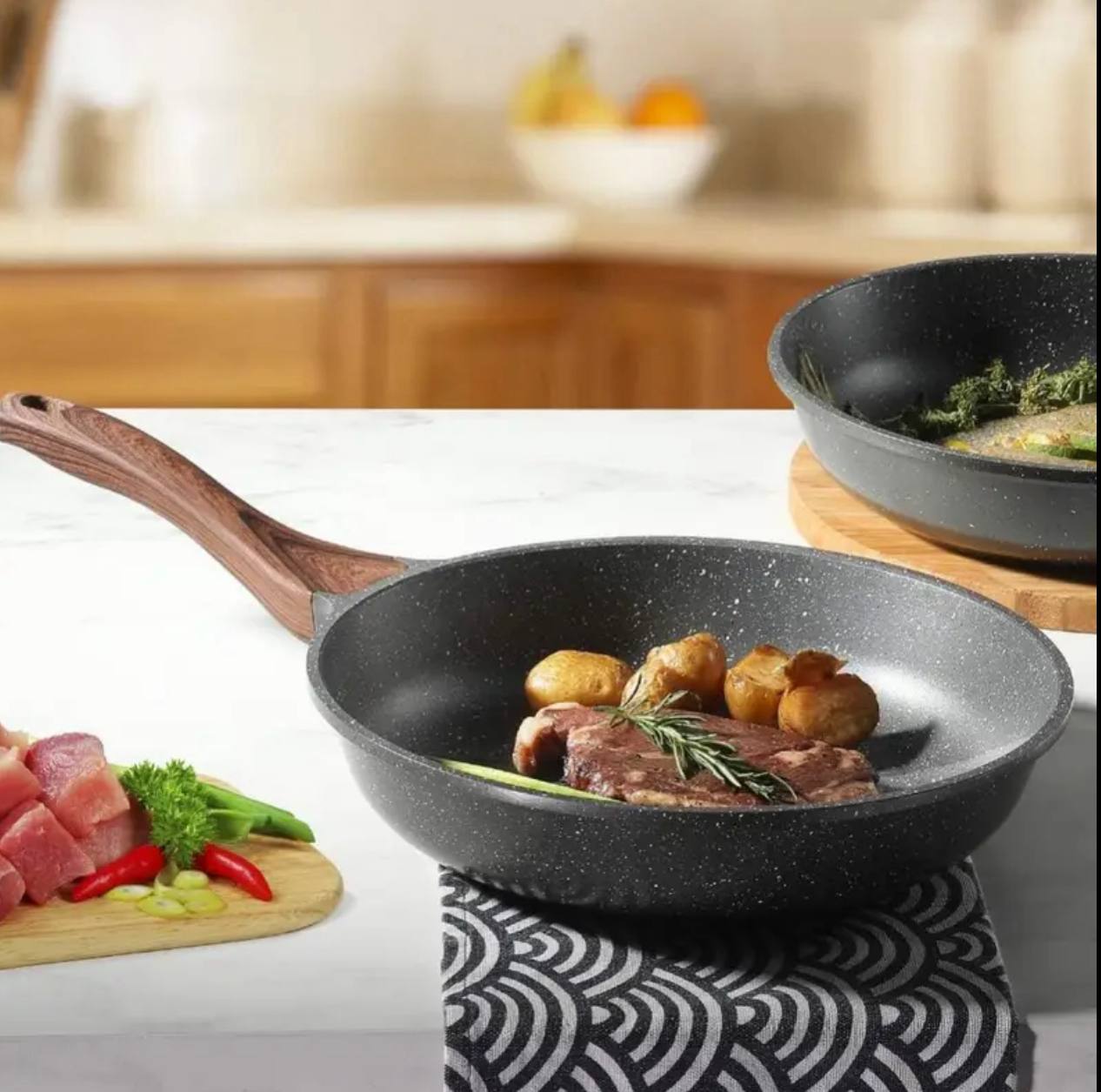 28cm granite frying pan