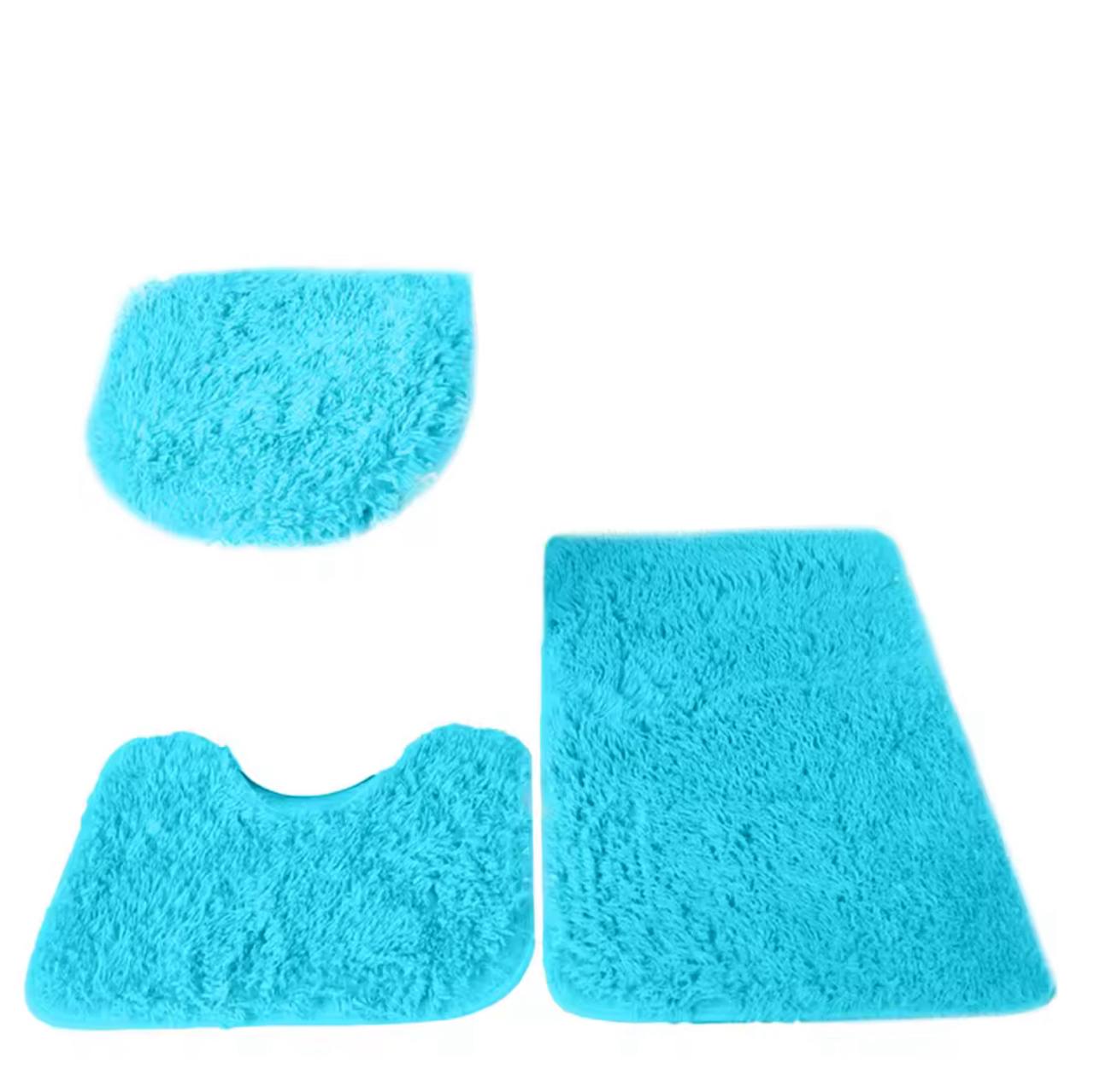 Fluffy 3 in 1 high quality toilet mats