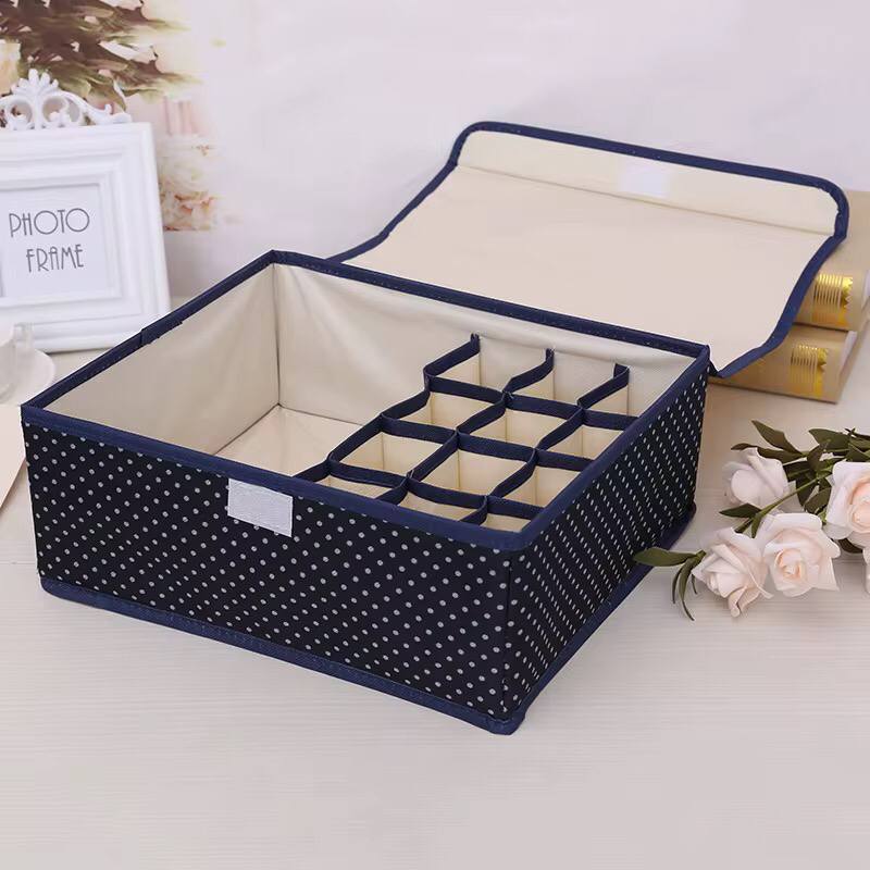 Foldable 13 Grid under garment organizer (12 panties or socks + 1 slot for 3-6 bra) now available in 3 colours