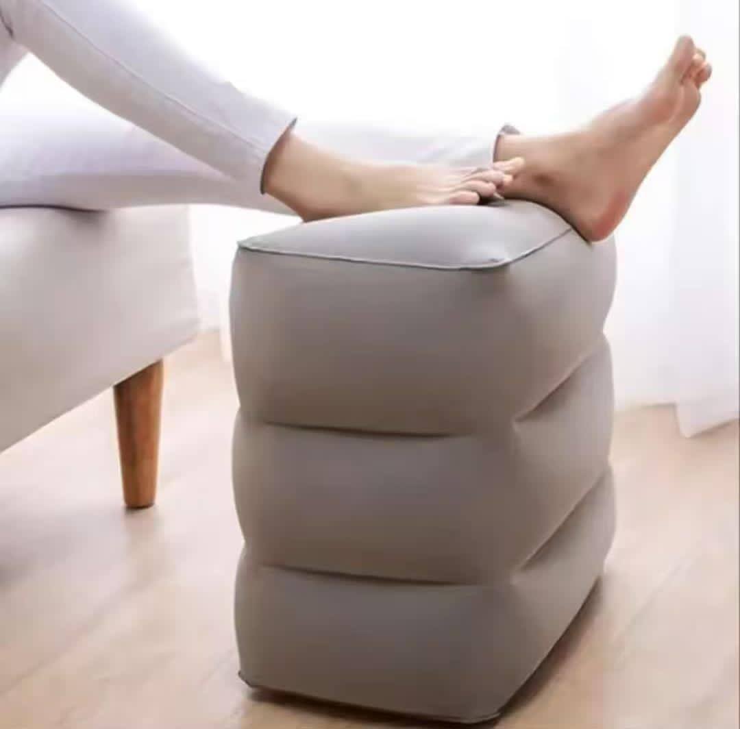 Inflatable poofs /foot rest stool.
