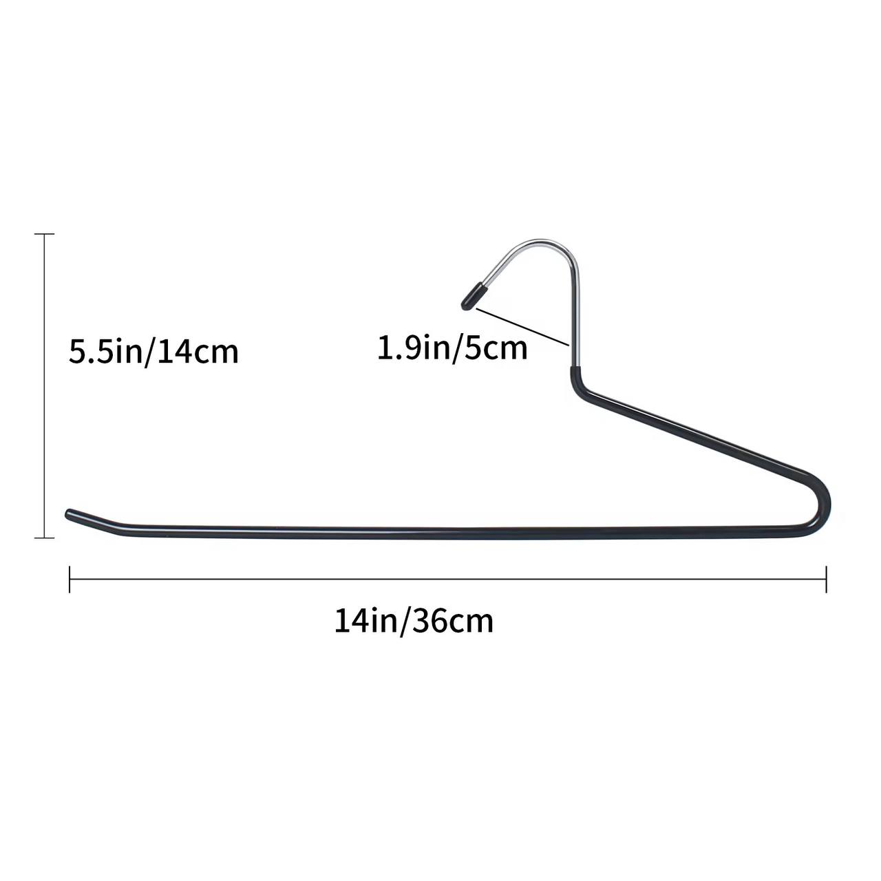 Stainless Steel Hangers for Space-Saving Pants Organization Clothes Rack