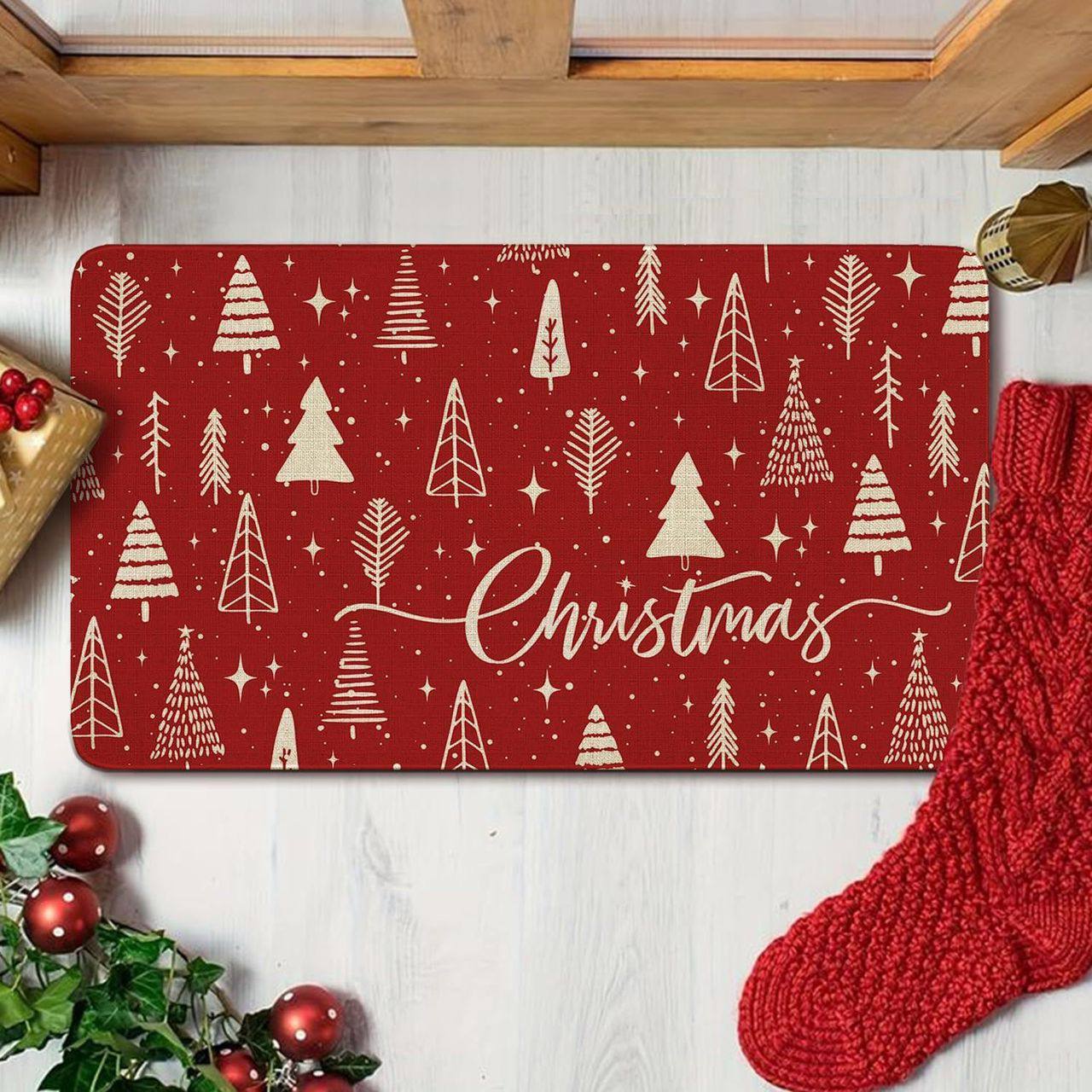 Anti- slip Entryway Christmas Mats