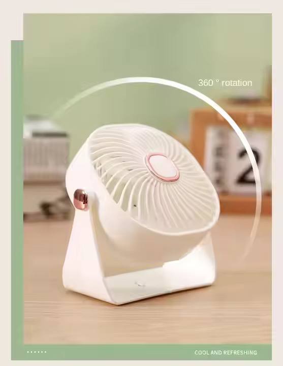 Led digital mini portable fan