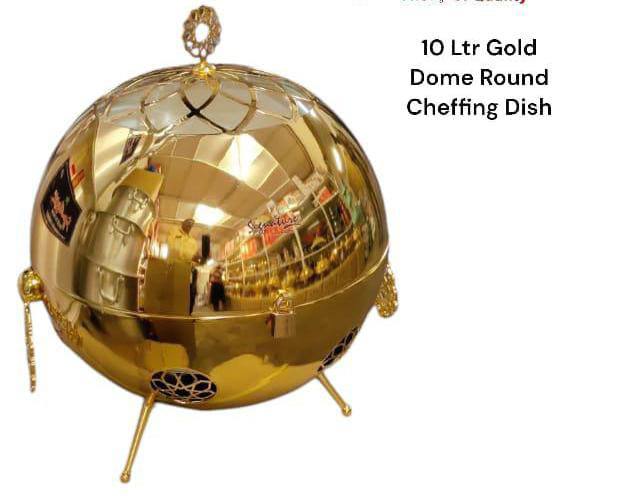 Luxurious Classy gold round chaffing dish