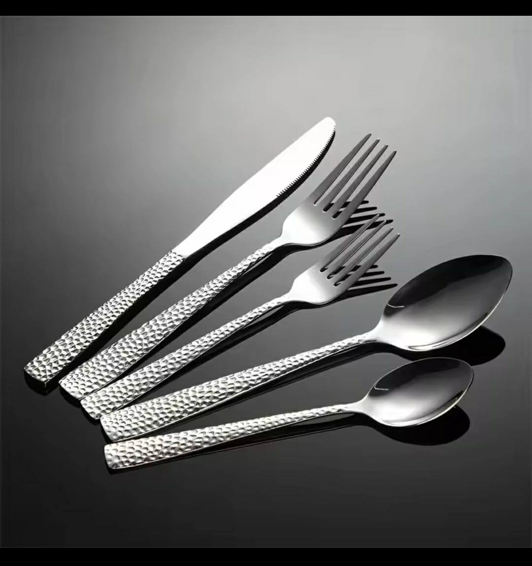 24 pcs Dining glister Astrid cutlery set with stand