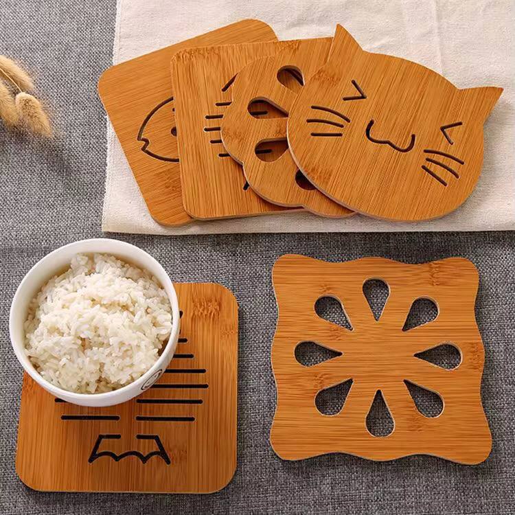 Bamboo coaster now available in 5 shapes