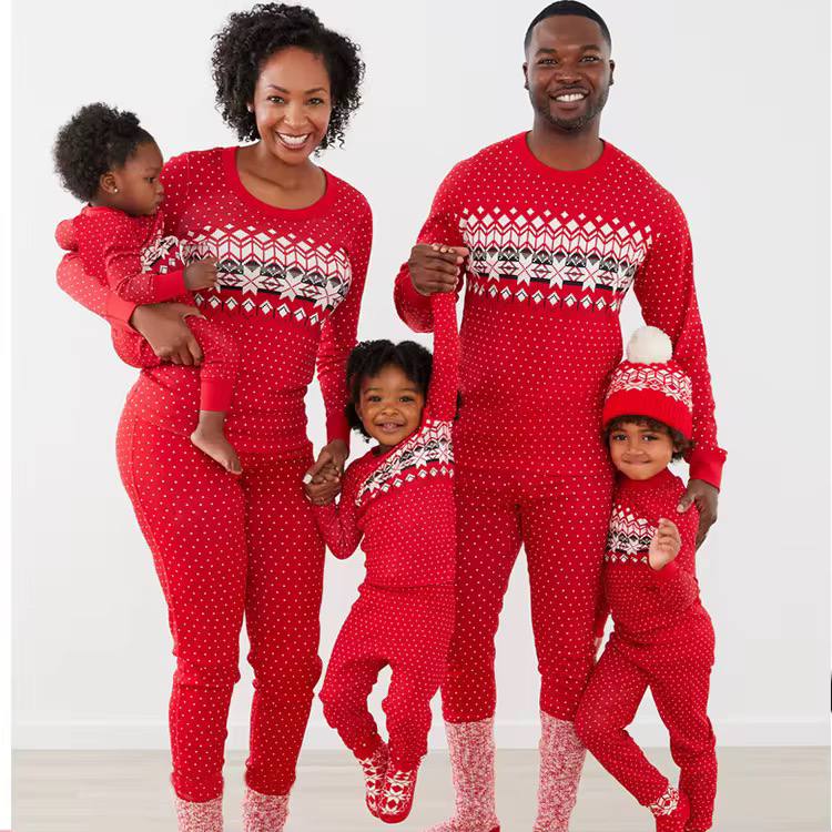 Family Matching Christmas Pajamas Xmass Sleepwear Nightwear Outfits