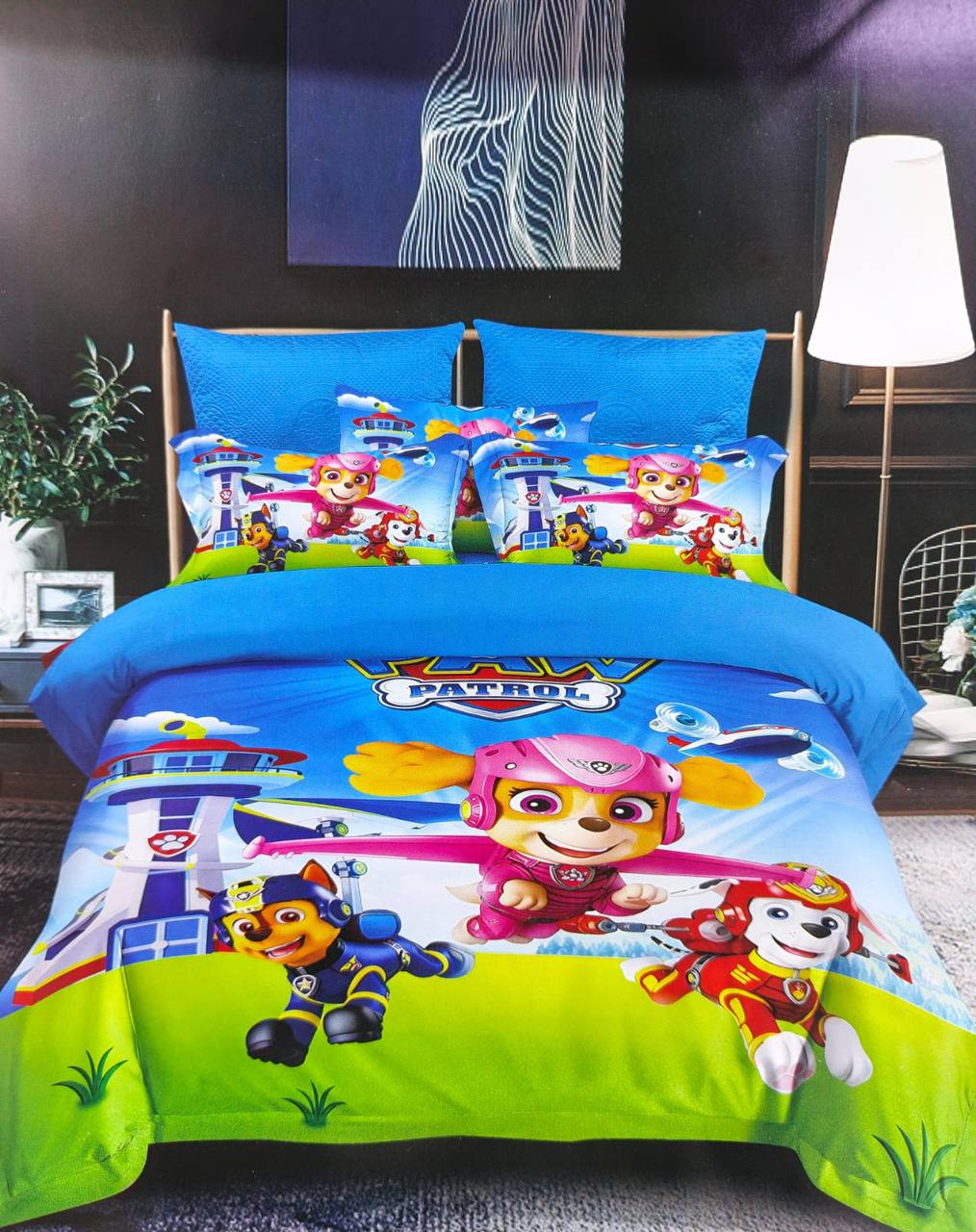 Cartoon themed duvet one sheet one pillowcases