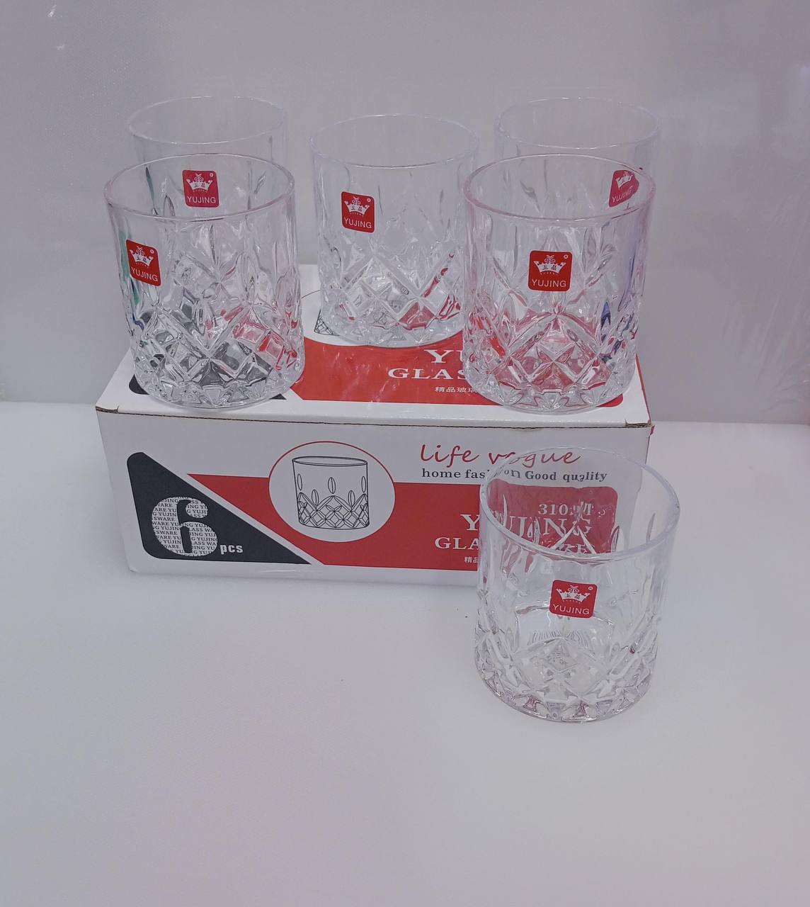 6pcs whiskey glasses set