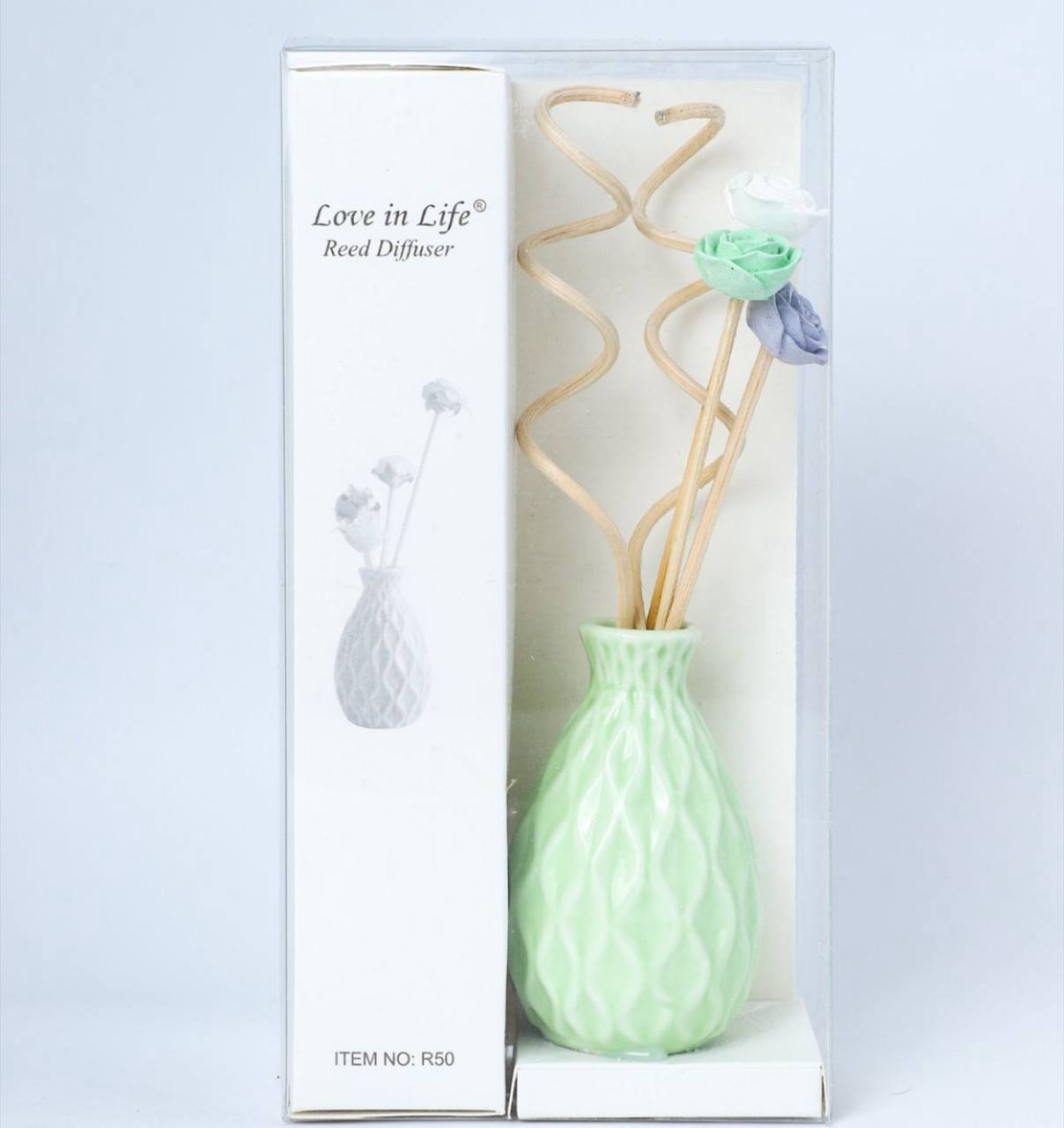 Flower vase reed diffuser