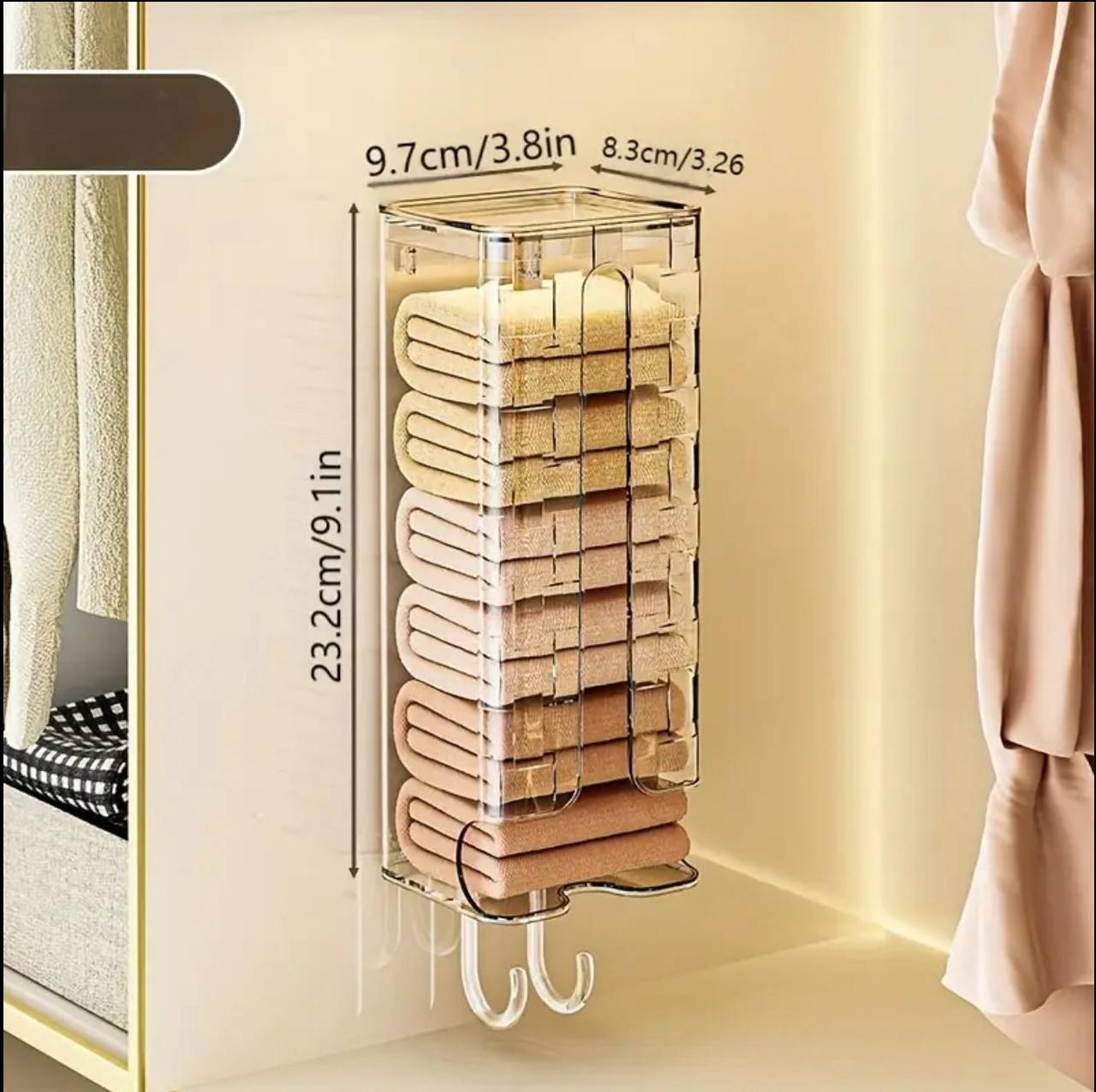 Wall-Mounted Socks & Underwear Storage Box