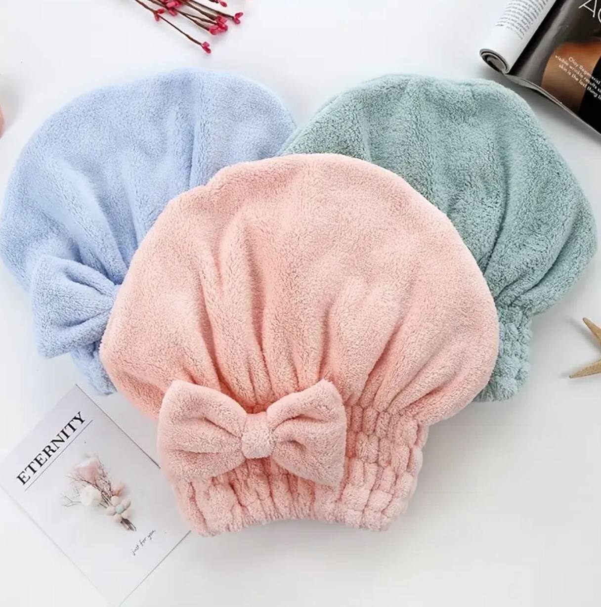Super absorbent quick drying hair cap