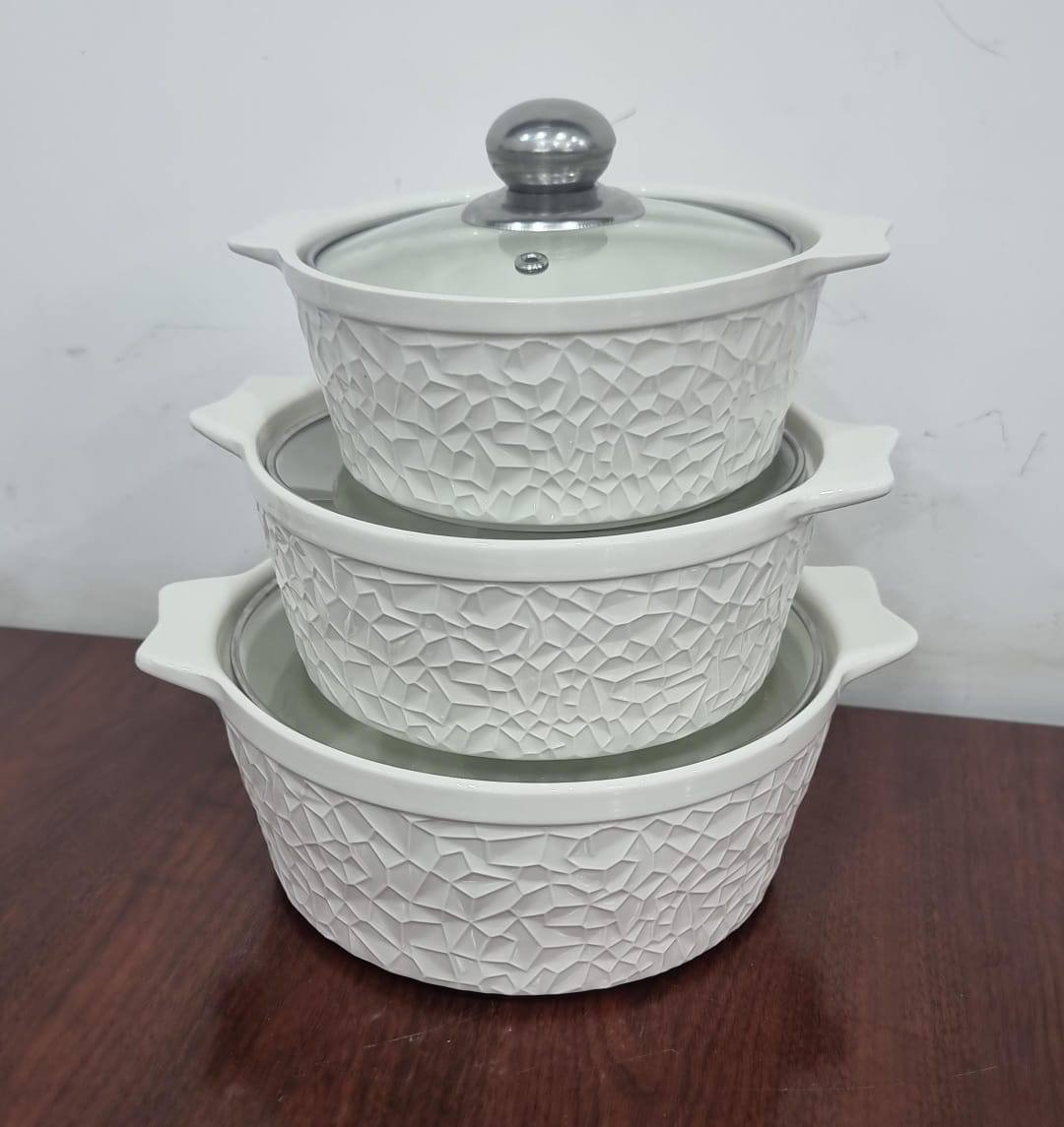 High quality 3in1 ceramic serving dish