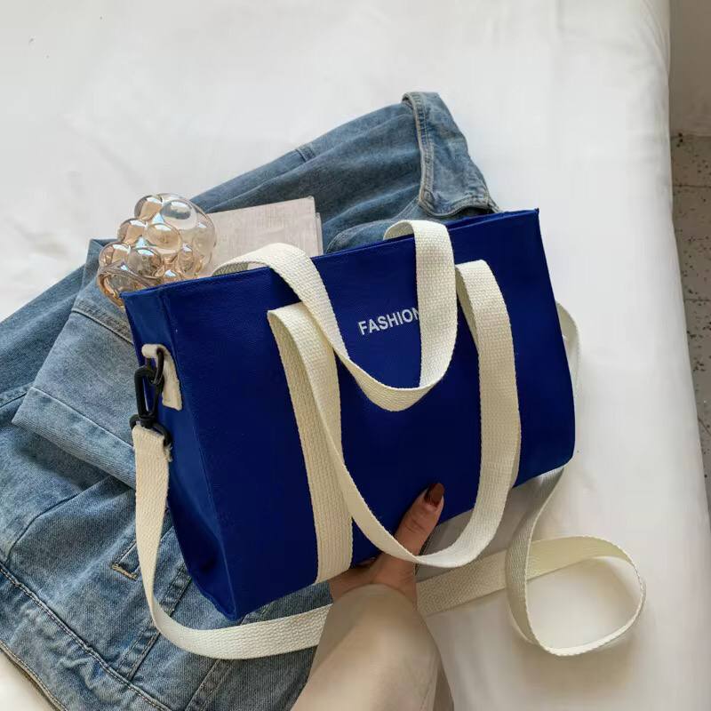 FASHIONABLE COTTON CANVAS TOTE BAG