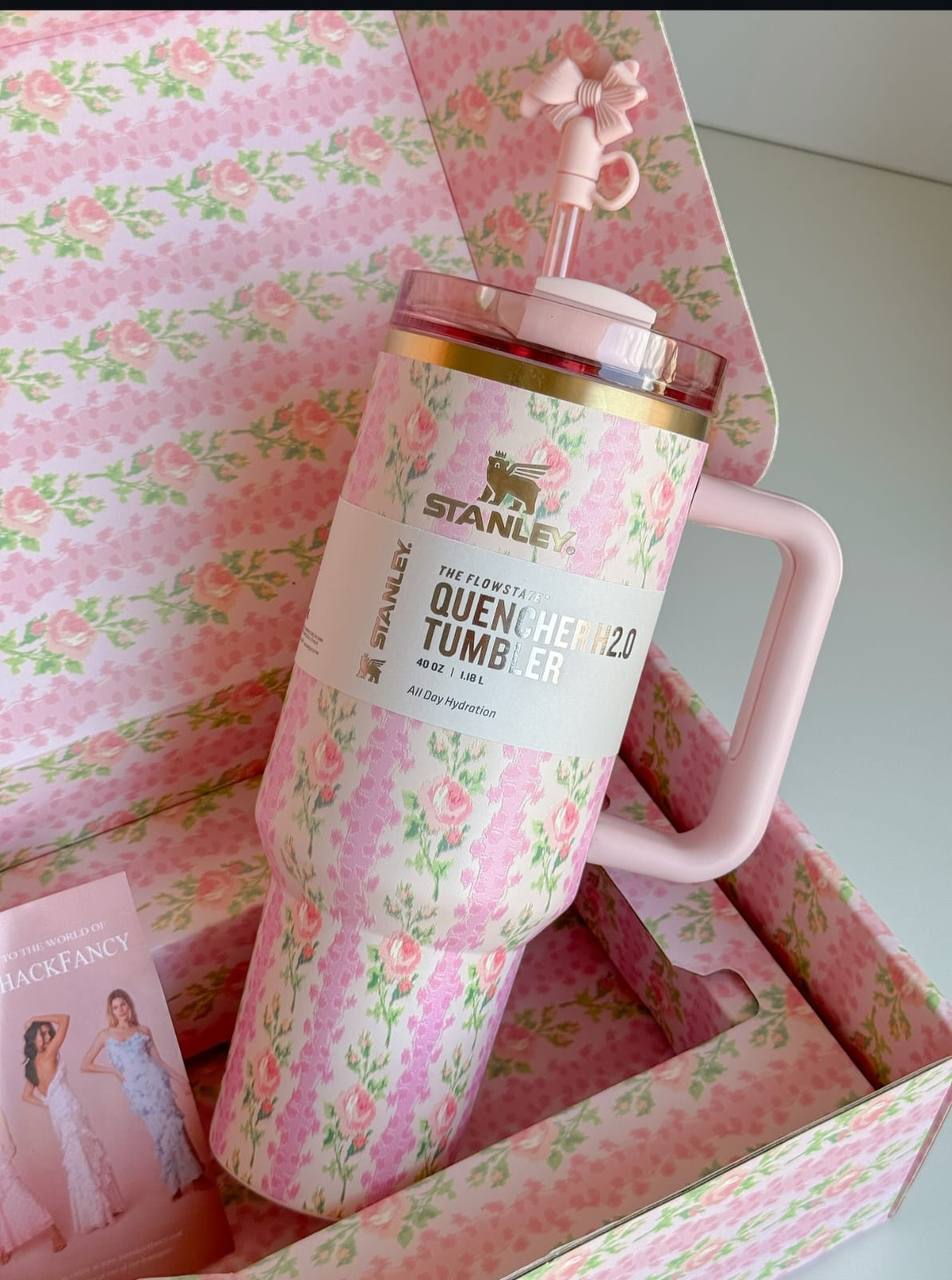 Stanley Mug Tumbler New Style Flower Cup Stanley