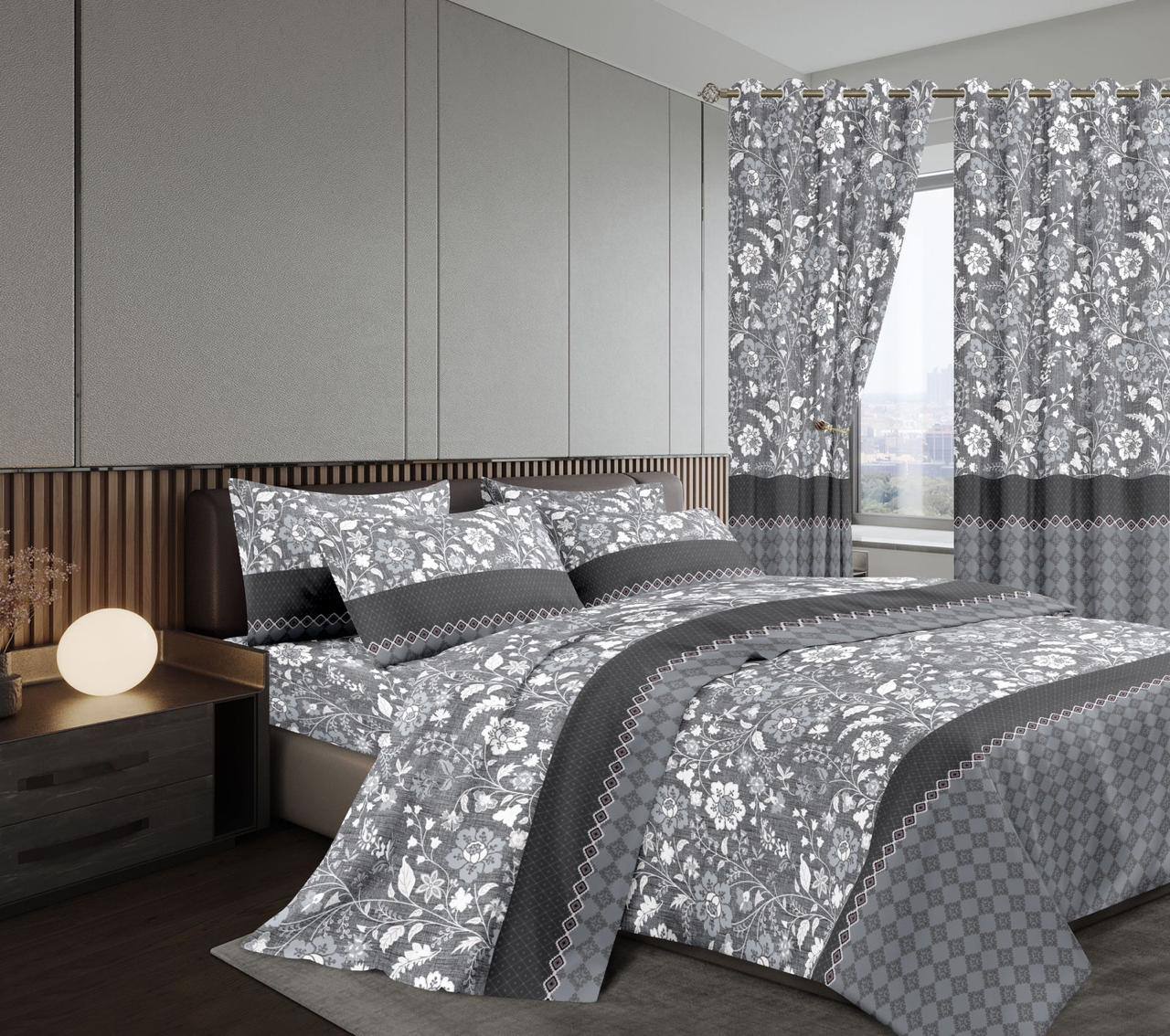 Curtain woolen duvet set