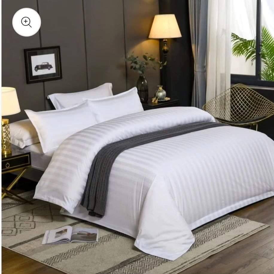 White stripped duvet cover Sets