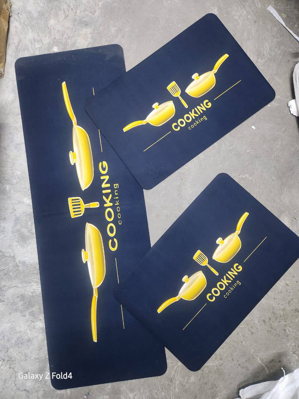 Unbinded kitchen mat 3pc