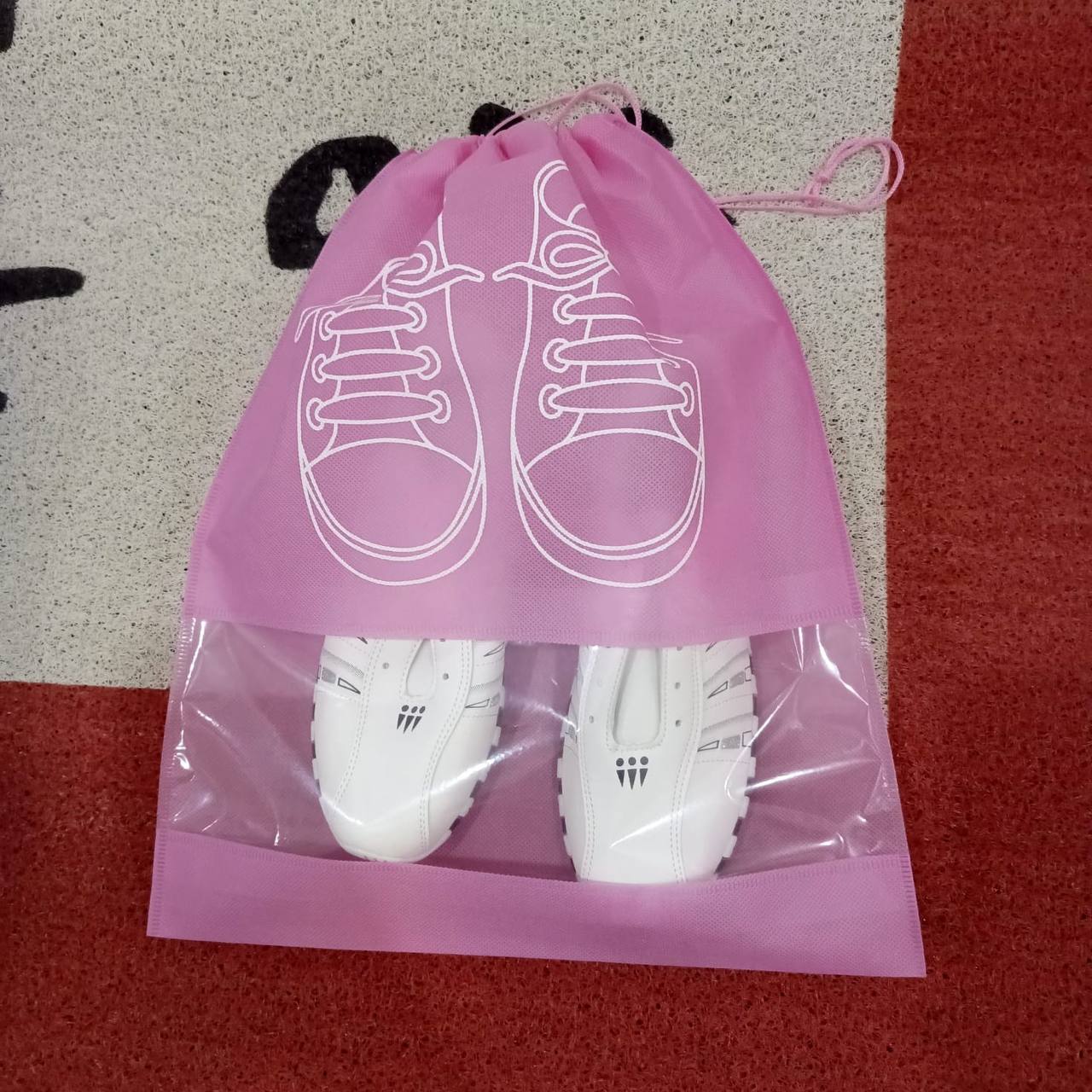 Non woven portable shoe storage bag