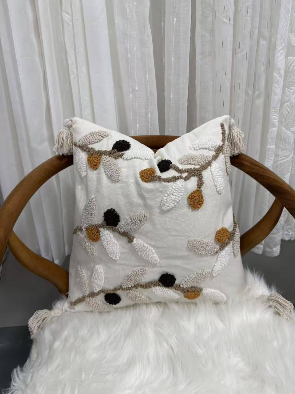 1pc Boho Throw Pillow Covers