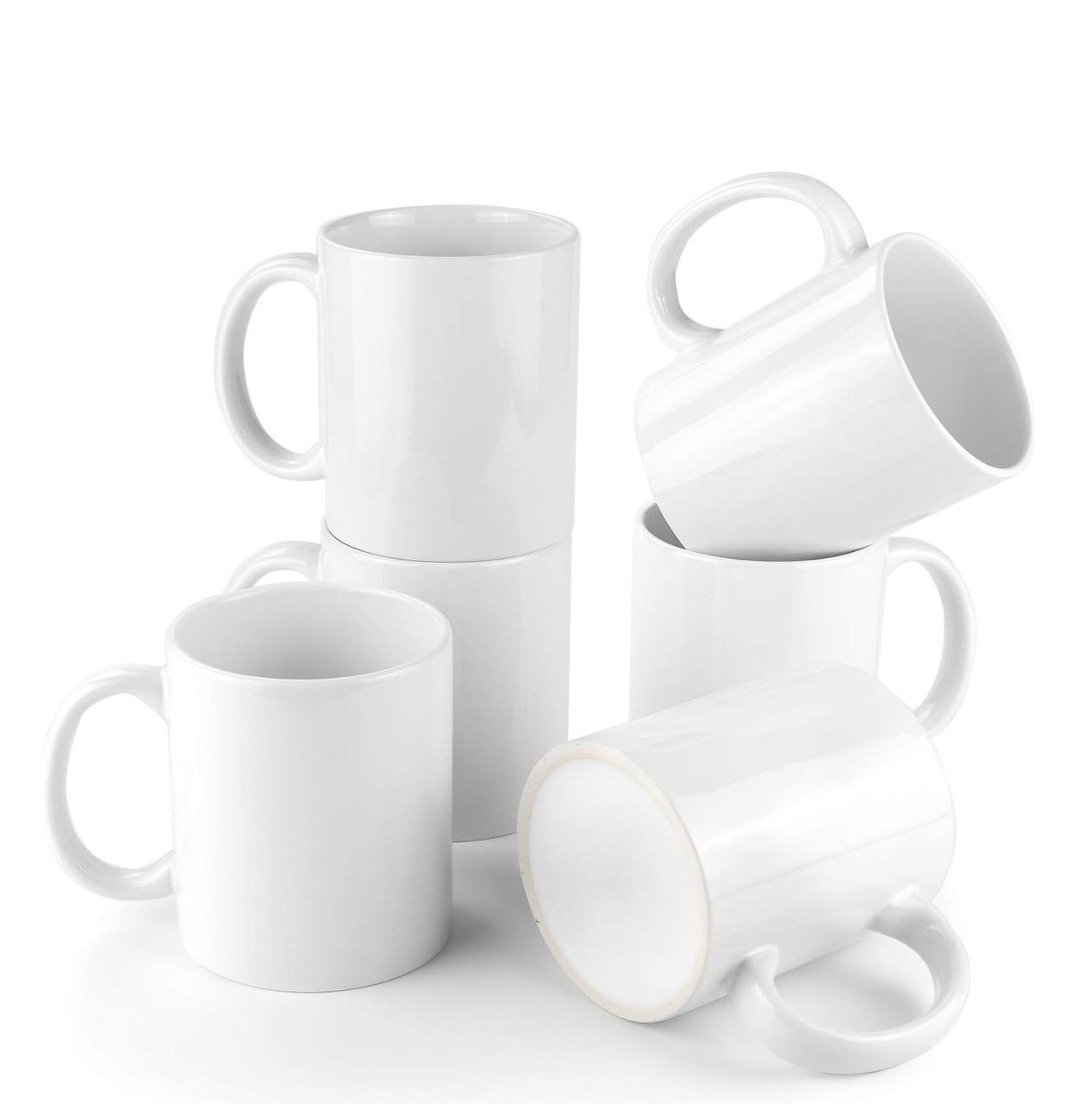 White plain sublimation cups