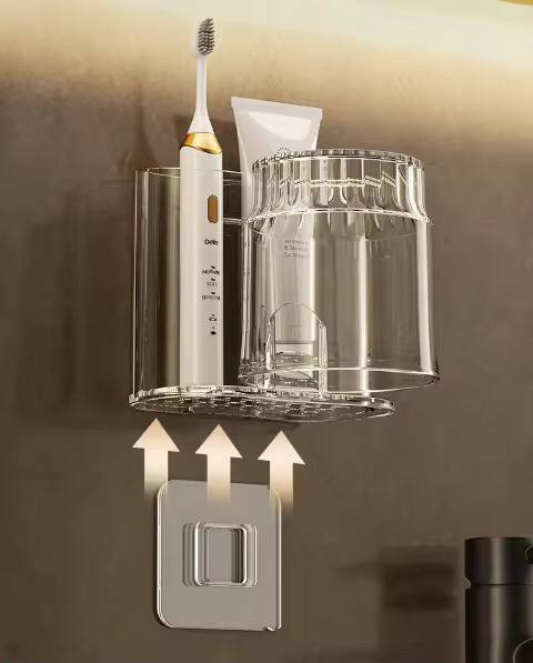 Toothbrush Holder With Mouthwash Cup