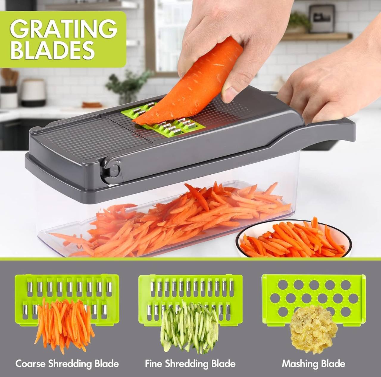 1.2L Vegetable Slicer with drainer