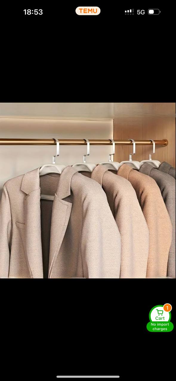 10pcs Thickened Wide Clothes Hangers