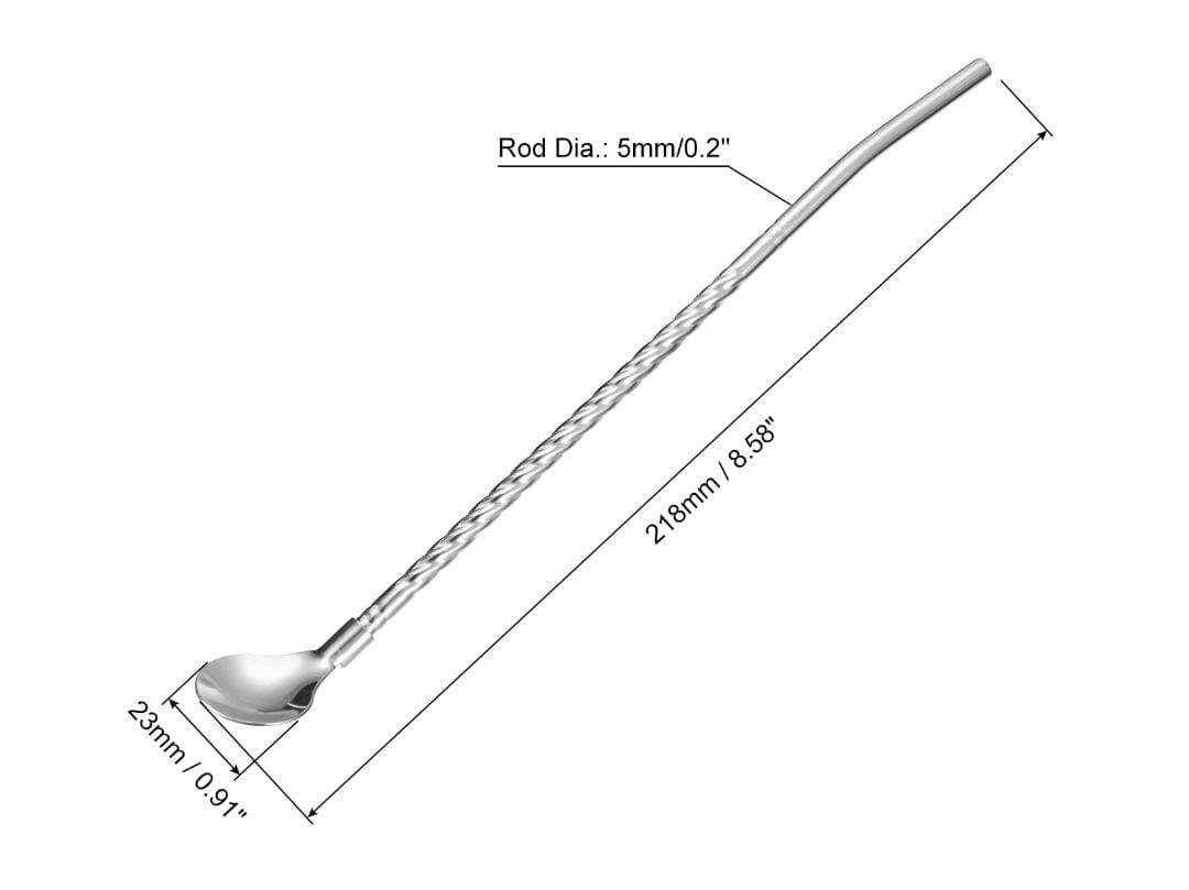 Boyuan Stainless steel long straw spoon
