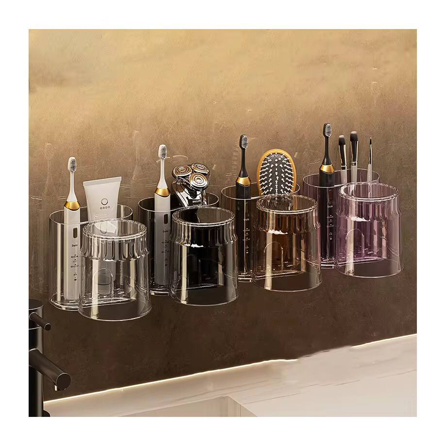 Toothbrush Holder With Mouthwash Cup