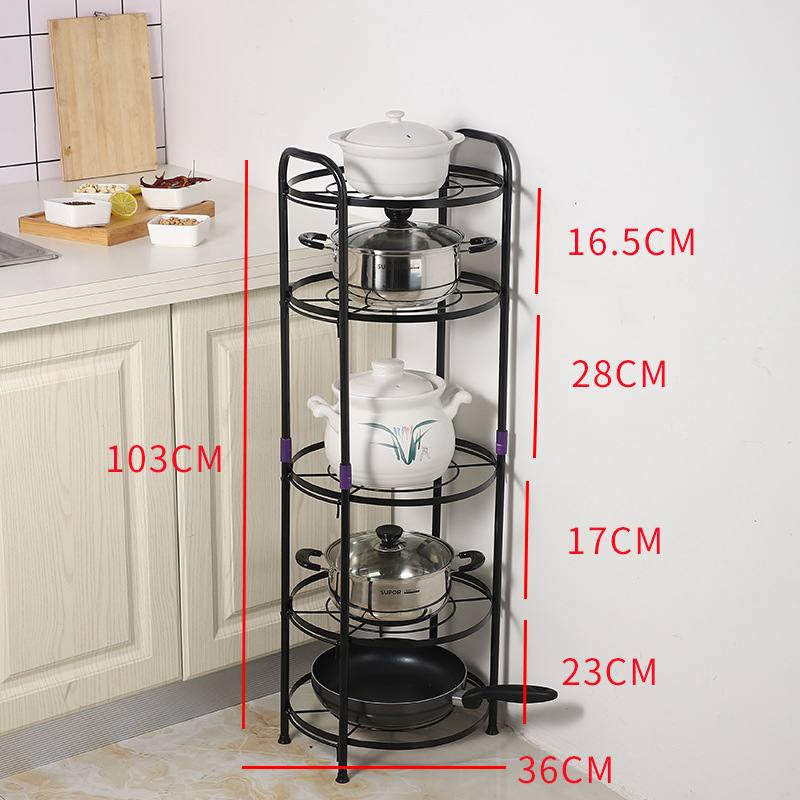 Premium quality 5 tier pot rack holder