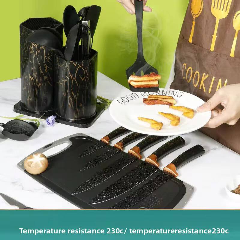 25PC Marble Silicone Spoons