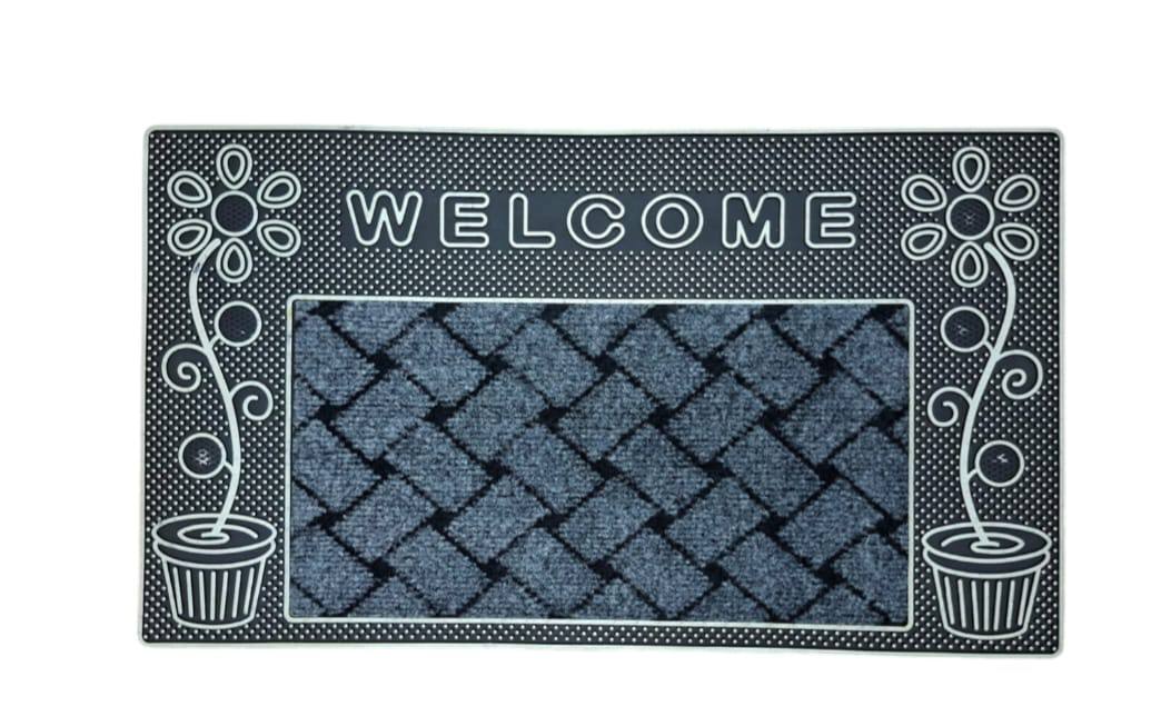 Welcome heavy duty rubber bottom antslip door mats